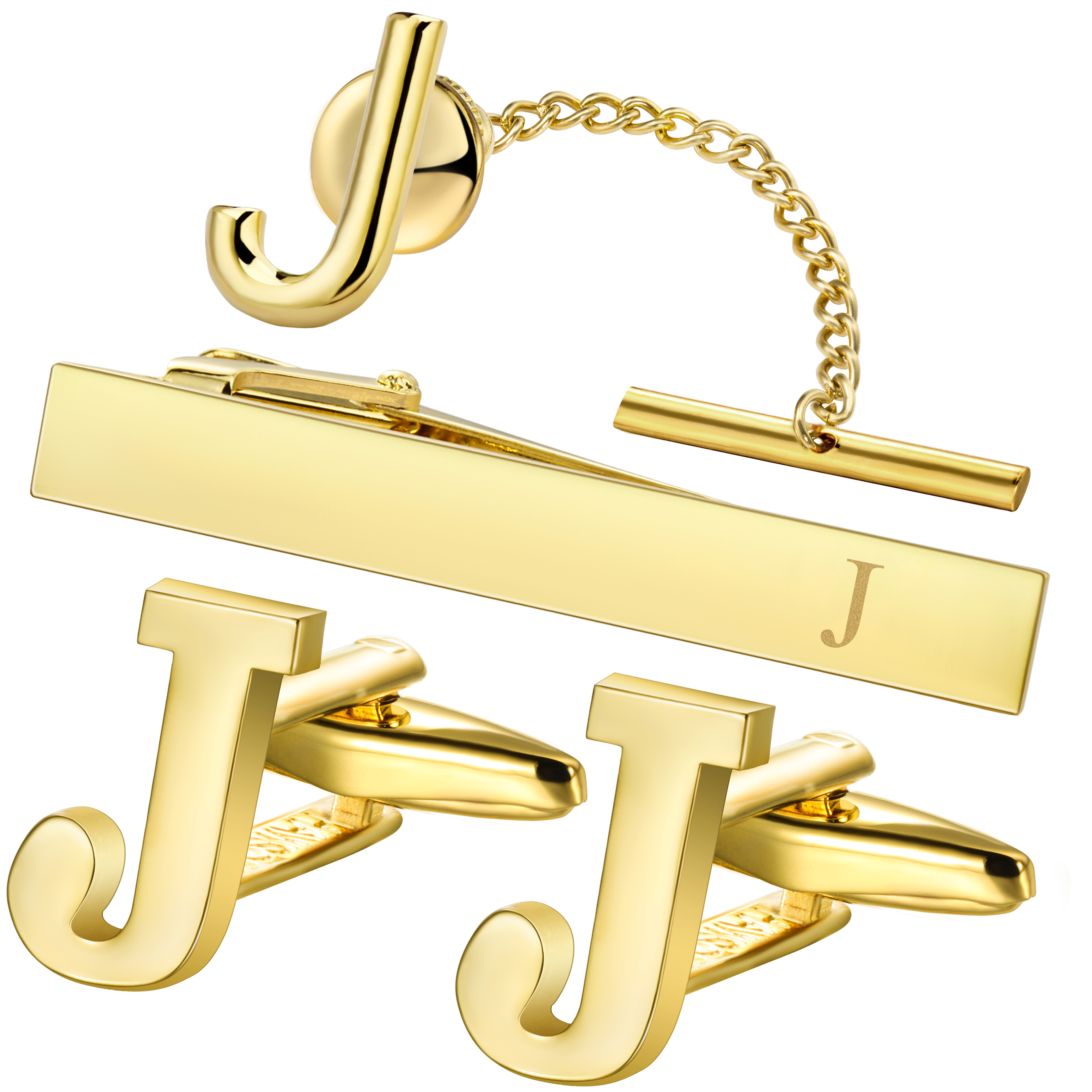 HAWSON Personalized Letter  Cu - Monogram Cufflinks Set recension och pris