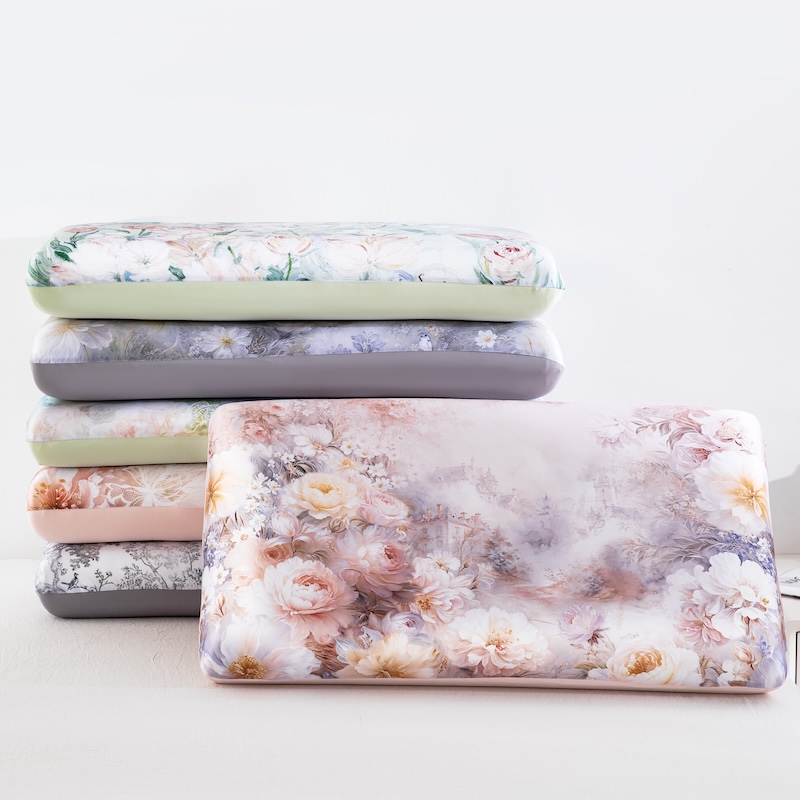 Floral Printed Cooling Pillowc - Silk Pillowcase Set recension och pris