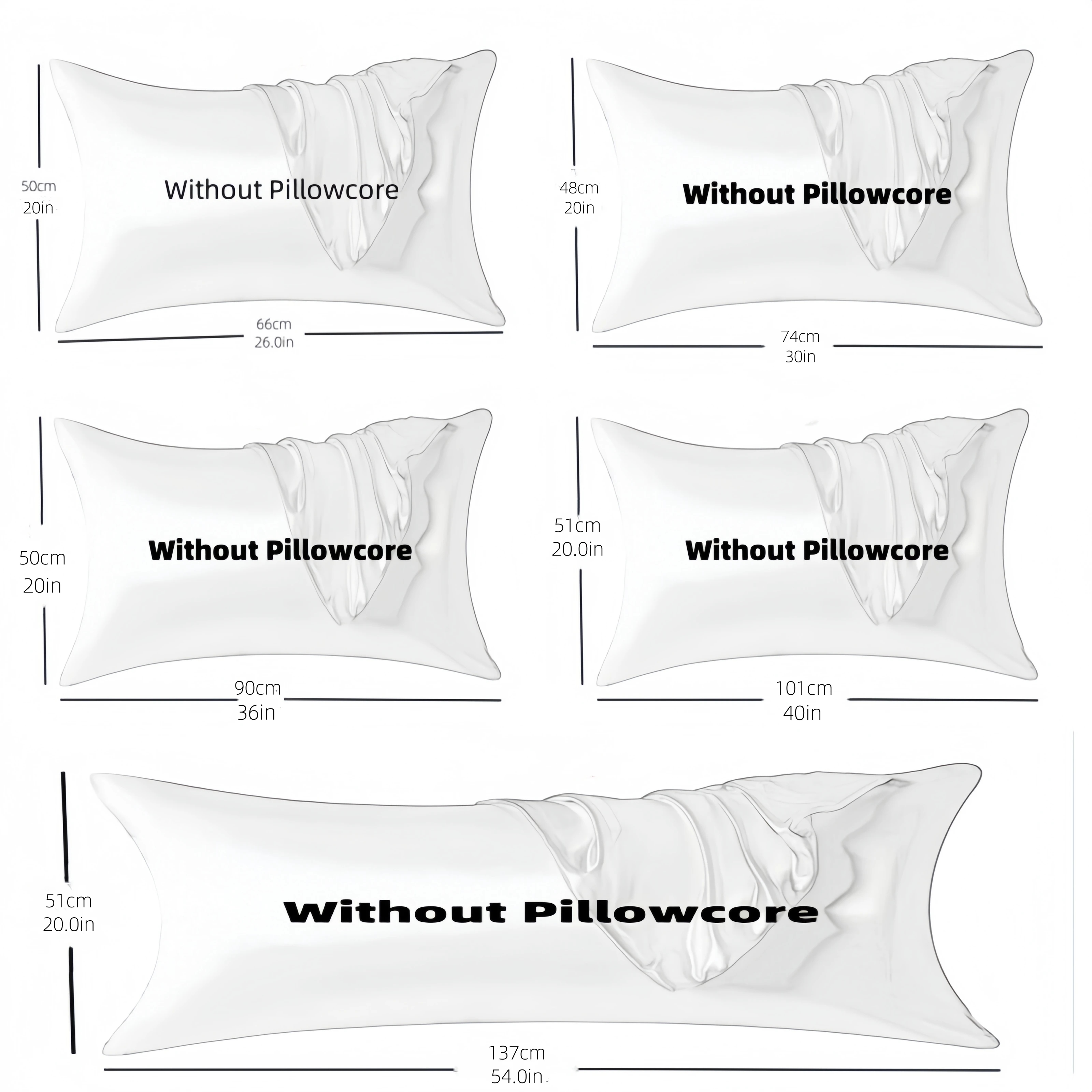 Kuup 1/2pcs Pillowcase Pillow  - Silk Pillowcase Set recension och pris