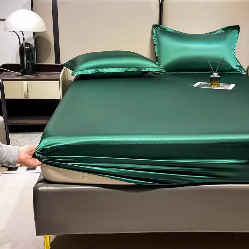 Bedroom Summer Bedsheets Satin - Silk Pillowcase Set recension och pris