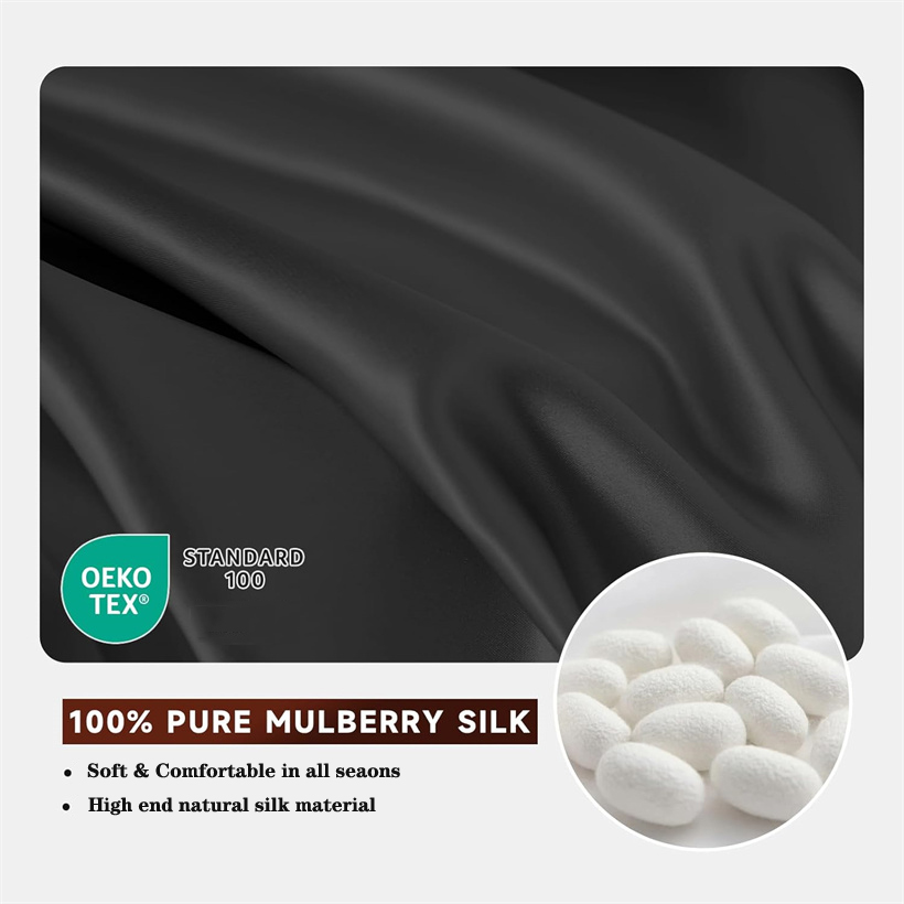 Smooth 3Pcs Set Mulberry Silk  - Silk Pillowcase Set recension och pris