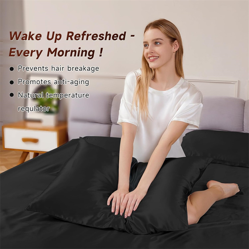 Smooth 3Pcs Set Mulberry Silk  - Silk Pillowcase Set recension och pris