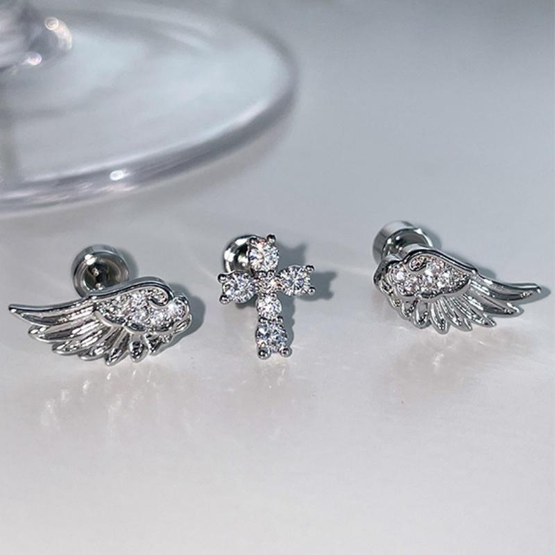 Angel Wings Cross Earrings Lux - Luxury Lifestyle Jewelry recension och pris