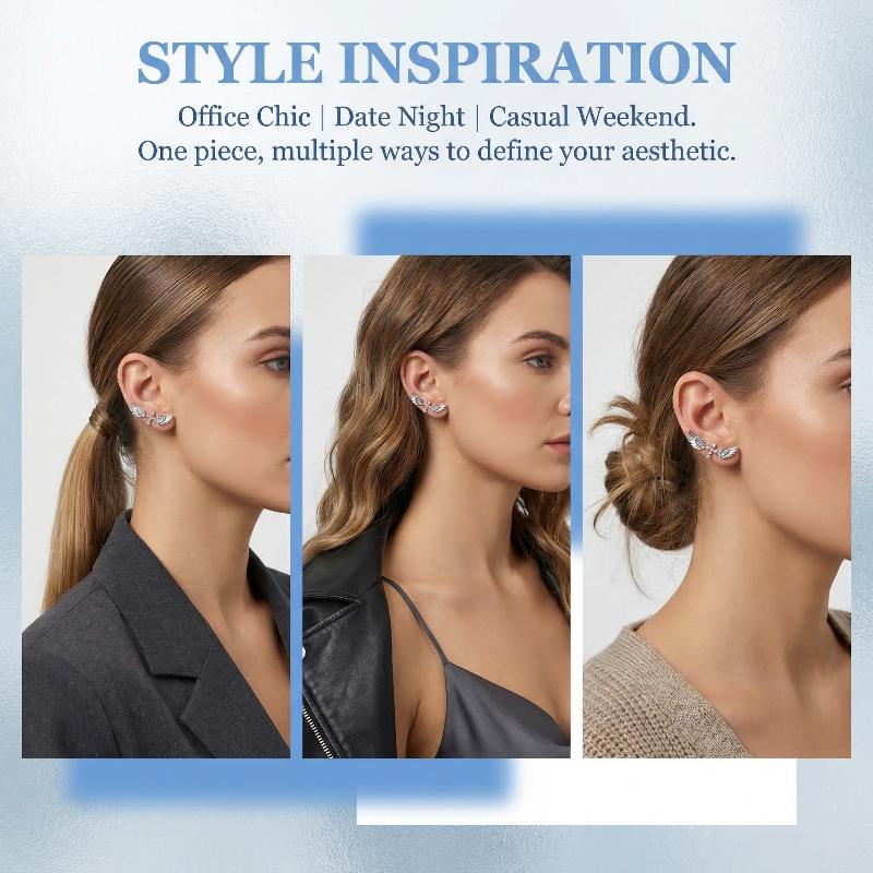 Angel Wings Cross Earrings Lux - Luxury Lifestyle Jewelry recension och pris