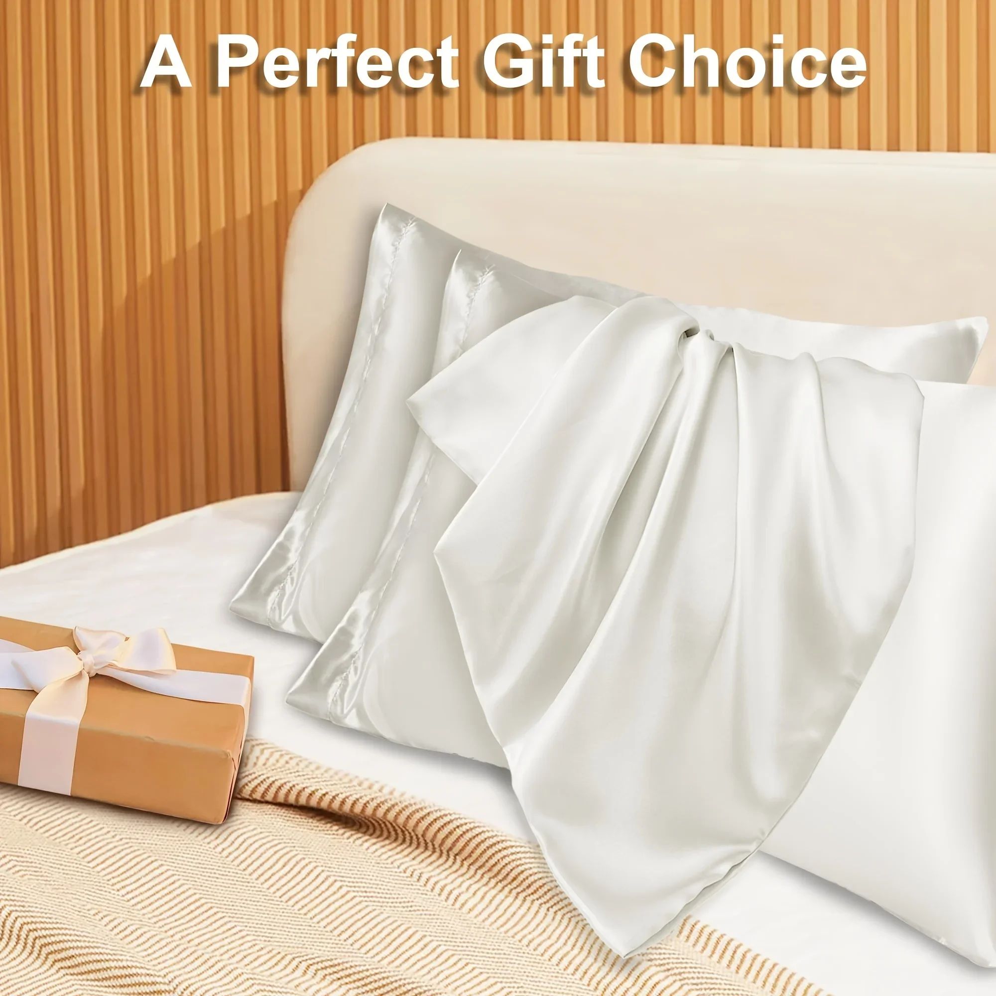 2pcs Luxury Satin Envelope Pil - Silk Pillowcase Set recension och pris