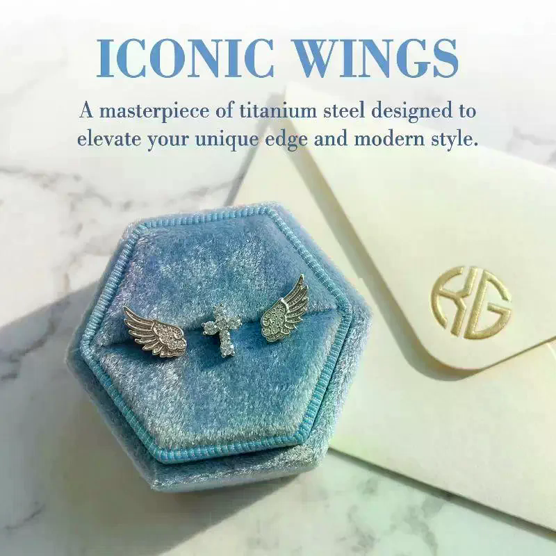 Angel Wings Cross Earrings Lux - Luxury Lifestyle Jewelry recension och pris