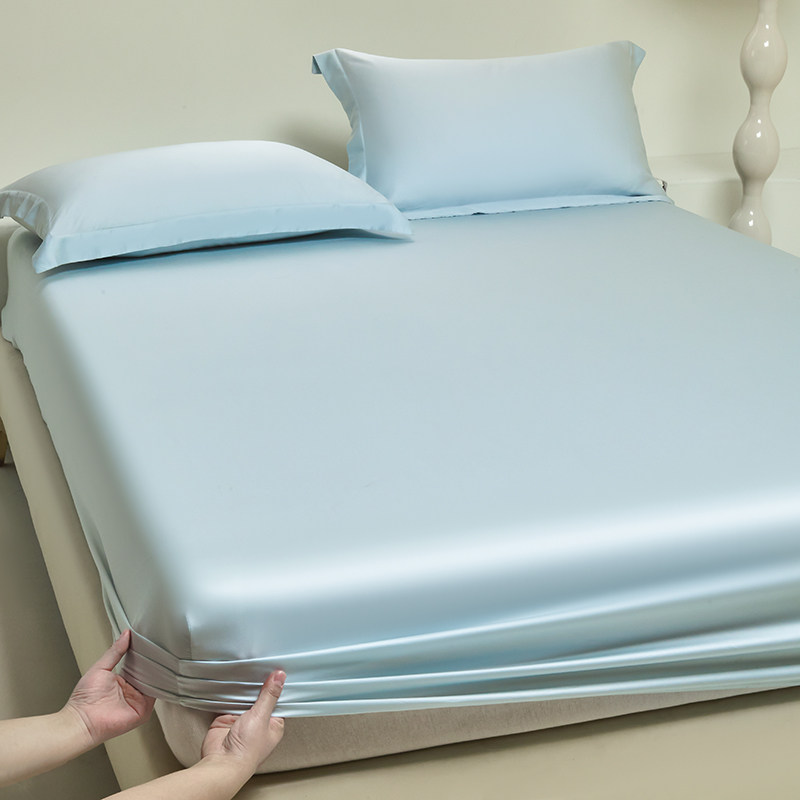 Cooling Blue Bedsheets Pillowc - Silk Pillowcase Set recension och pris