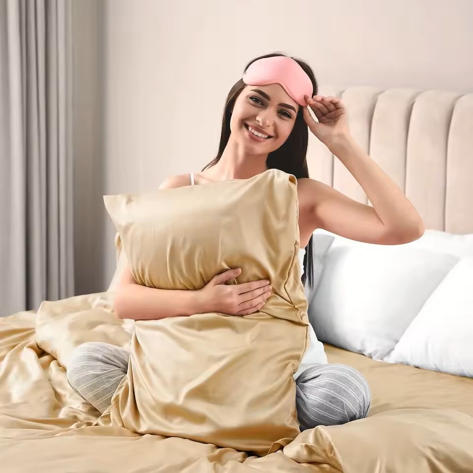 1PC Satin Pillowcase for Hair  - Silk Pillowcase Set recension och pris