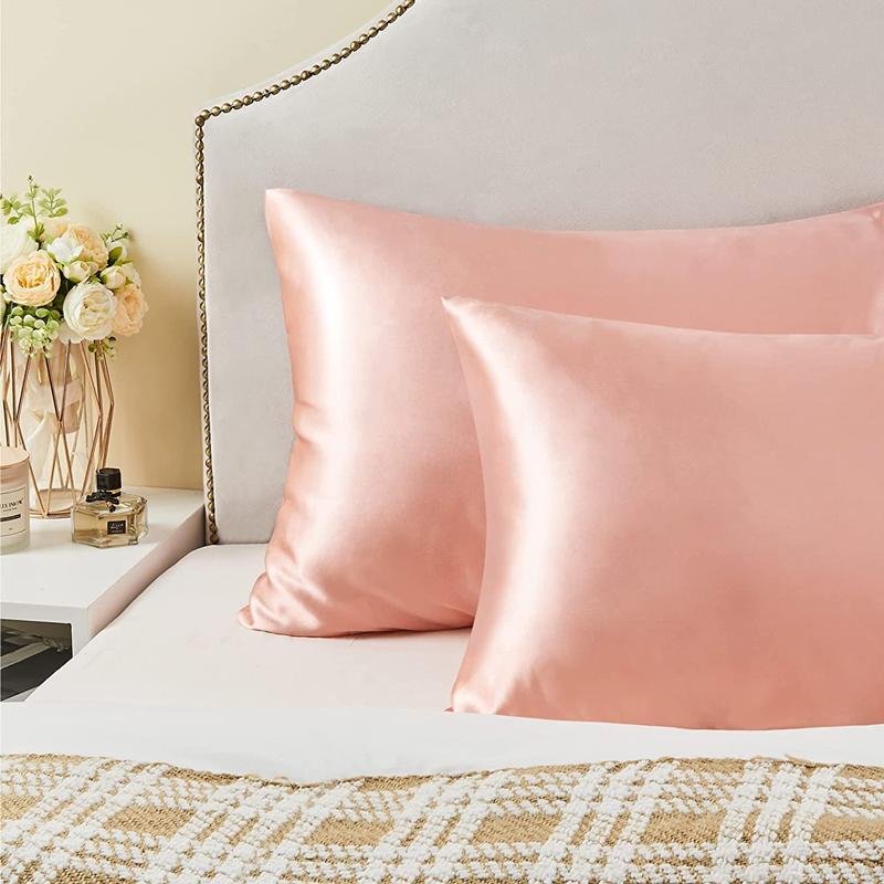 New 2pcs Nordic Pure Emulation - Silk Pillowcase Set recension och pris